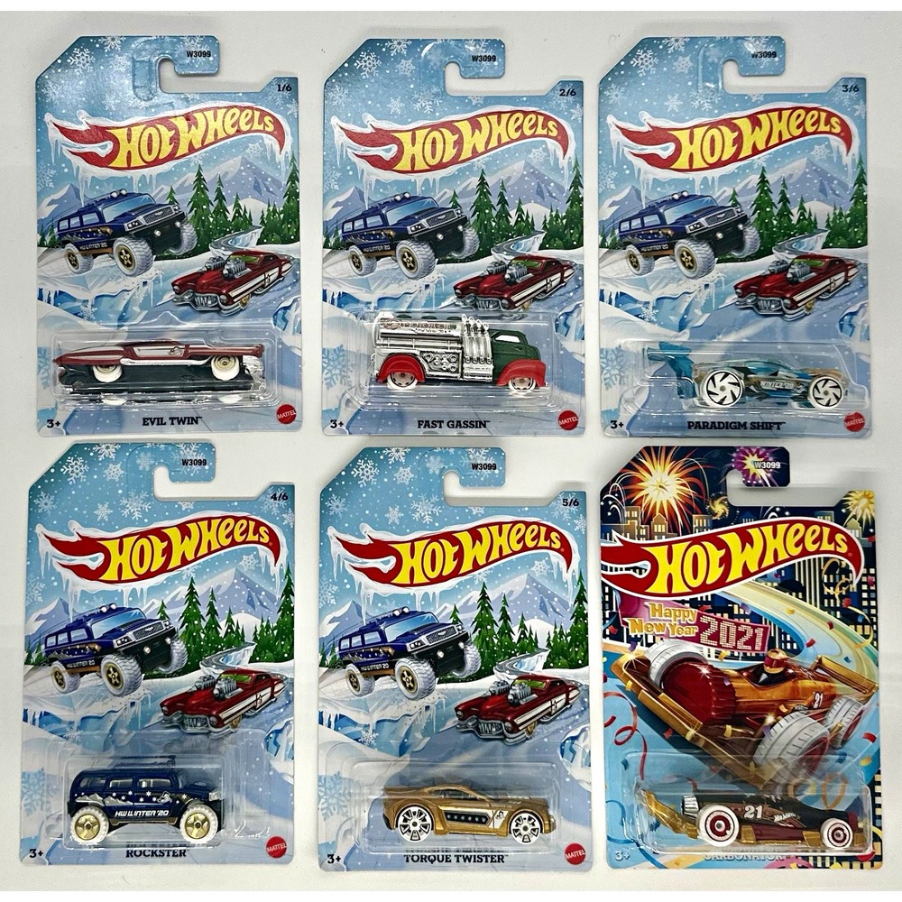 Hot Wheels 2020 Winter Series Complete Set 6/6 W3099 Holiday New Year 1:64